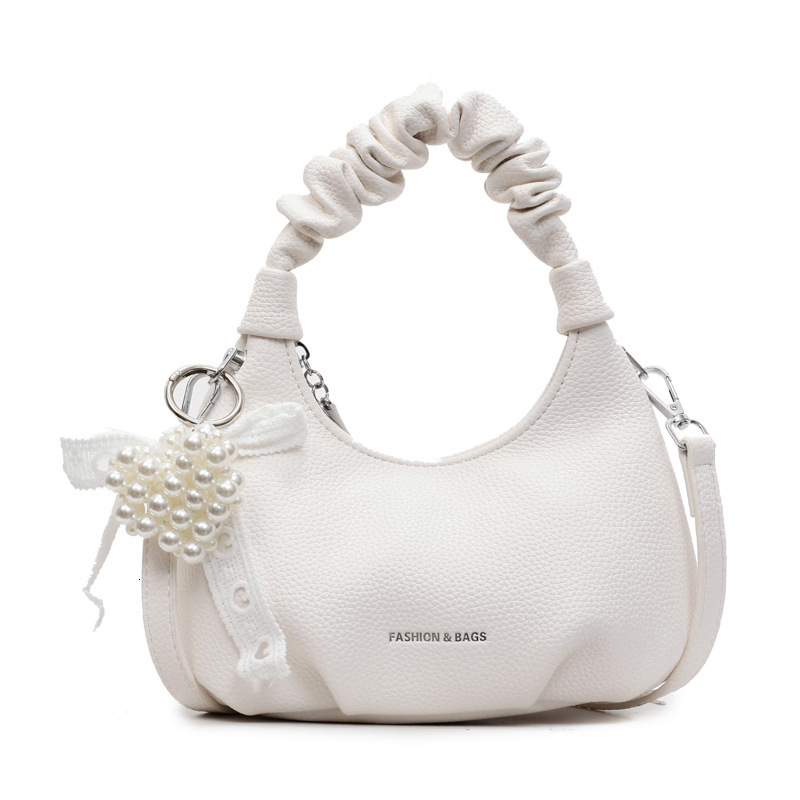 High end niche design handbag for women 2025 new fashionable and versatile super hot pleated single shoulder crossbody bag