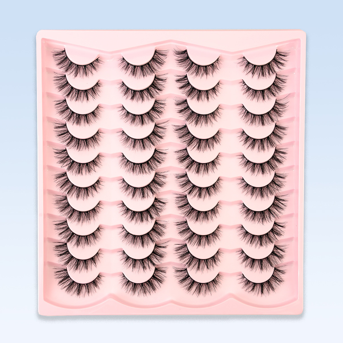YSDO Half Eye Lashes 31020 Pairs False Eyelashes Natural Faux Mink Lashes Cat Eye Lashes Sets Wing Eyelash Extension Tools 240929