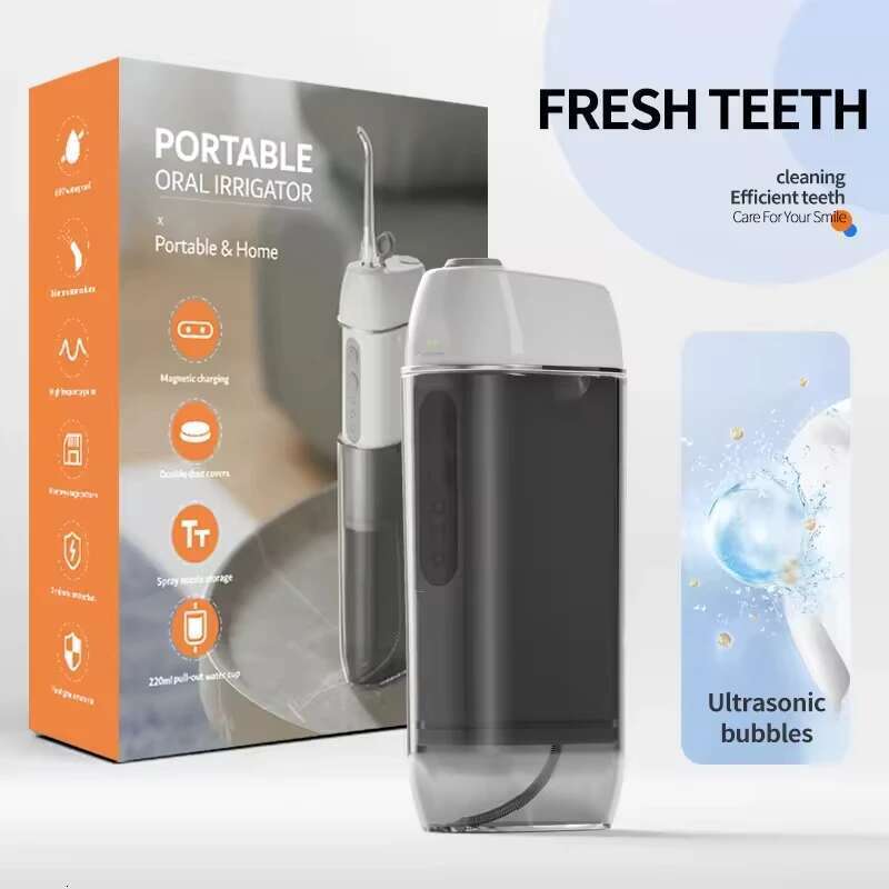 Piston Pump Flosser Electric Oral Irrigator Thread IPX7 Dental Jet USB Charging Pressure Water Teeth Cleaner