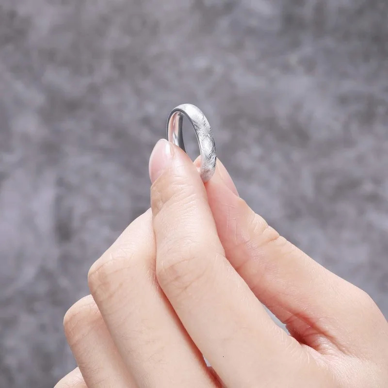TIGRADE 4mm 6mm Ring Dome Brushed Special Scratch Wedding Band Comfort Fit Size 5-13 250515