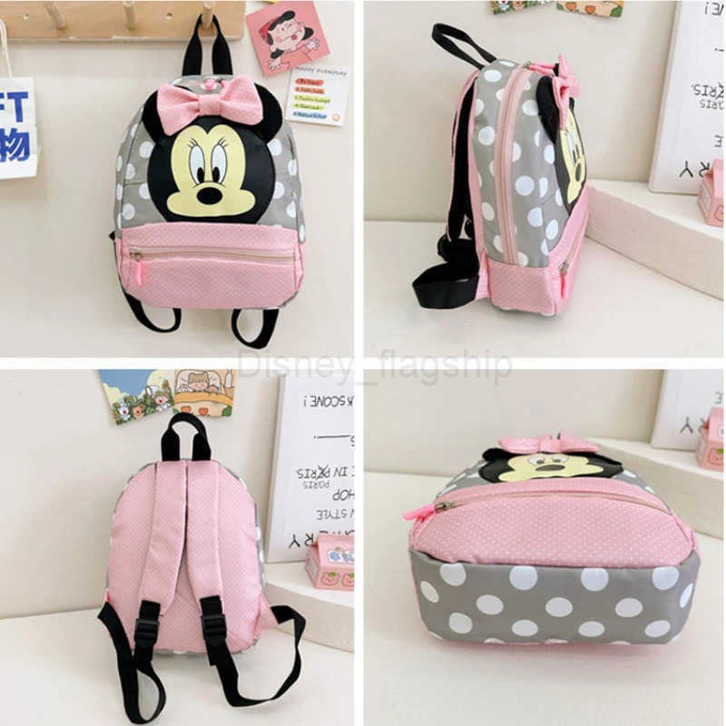 Disney Cartoon Backpack For Baby Boys Girls Minnie Mickey Mouse Children Lovely Schoolbag Kindergarten Schoolbag Kids GiftXJ250515
