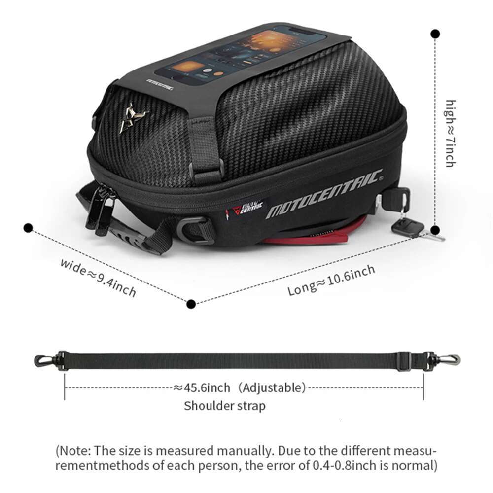 Waterproof Quick Release Motorcycle Bags With Navigation Hard Case Motorbike Fuel Tank Lock Bag For Honda KAWASAKI