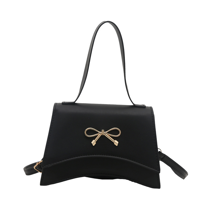 Free Delivery Designer Bag Bow Fashion 2025 Spring Casual Western Gentle Handheld Single Cross Shoulder Women's Small Square Bag Luxury Bag