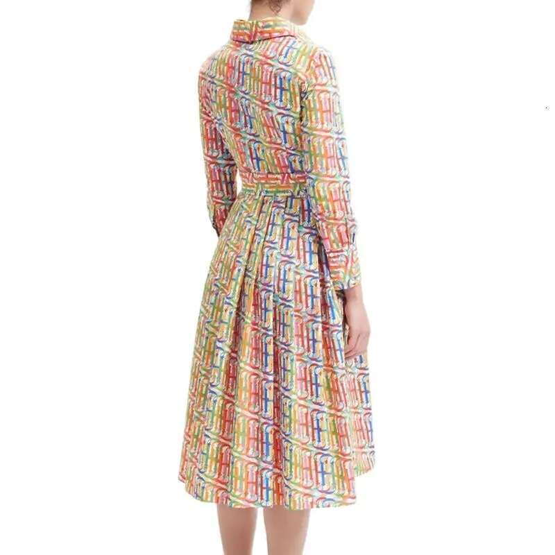 New Women's Popular High Grade Elegant Female Long Sleeved Dress Classic Fashion Vintage Ladies Versatile Dresses