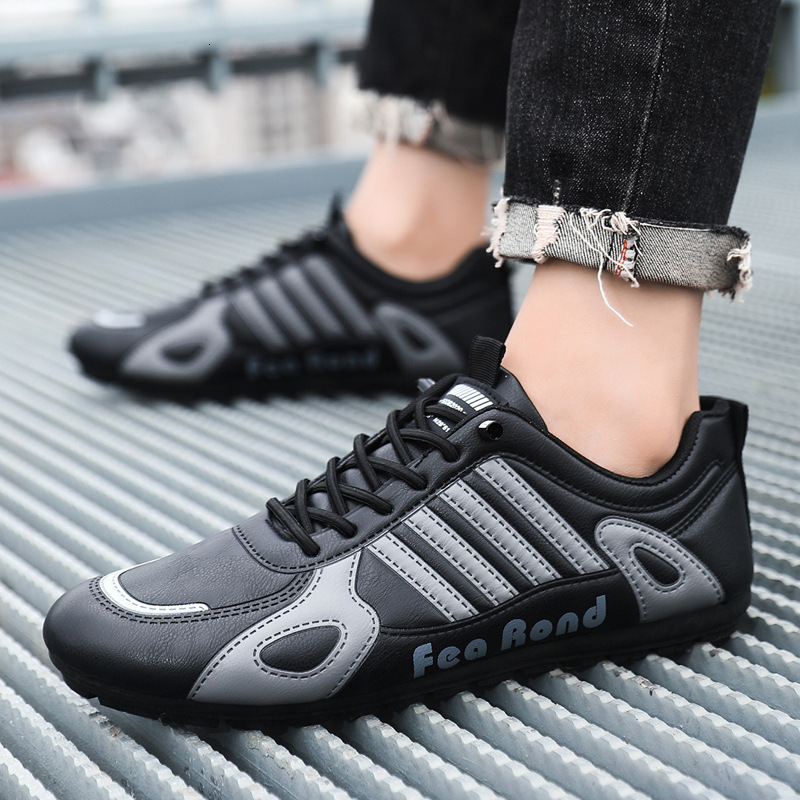 Men's 2025 spring new leather comfortable soft sole breathable casual sports trendy men's shoes