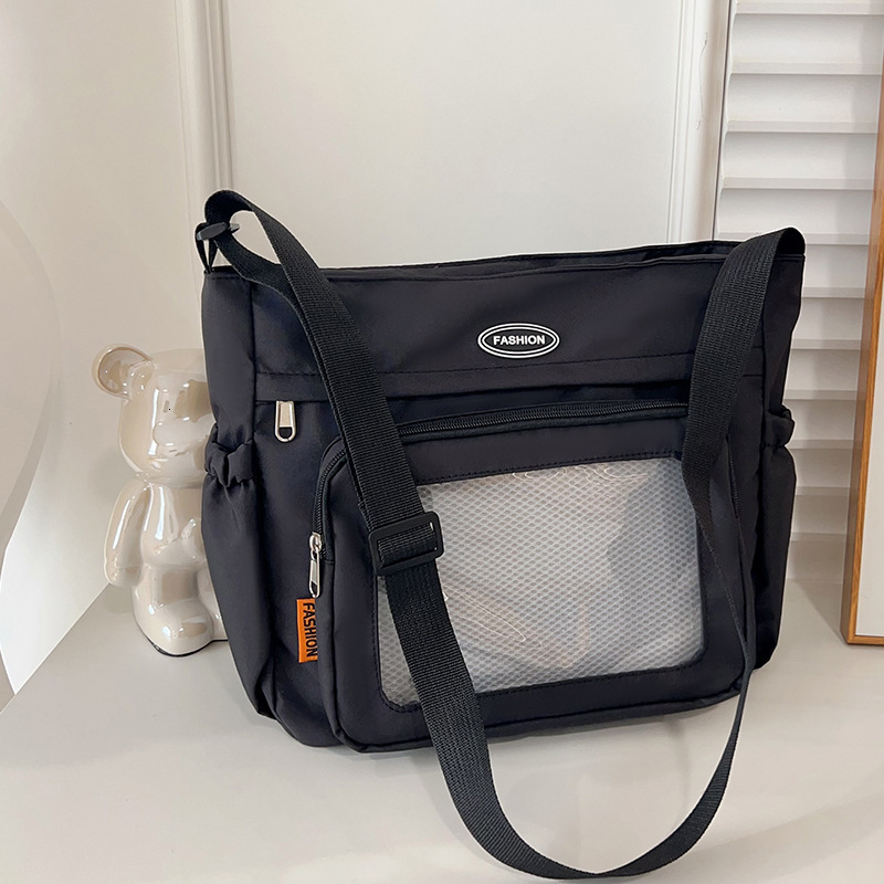 Free Delivery Designer Bag Ins Women's Transparent JK Pain Daily Large Capacity Versatile College Student Girl Tutoring Single Shoulder Tote Bag 