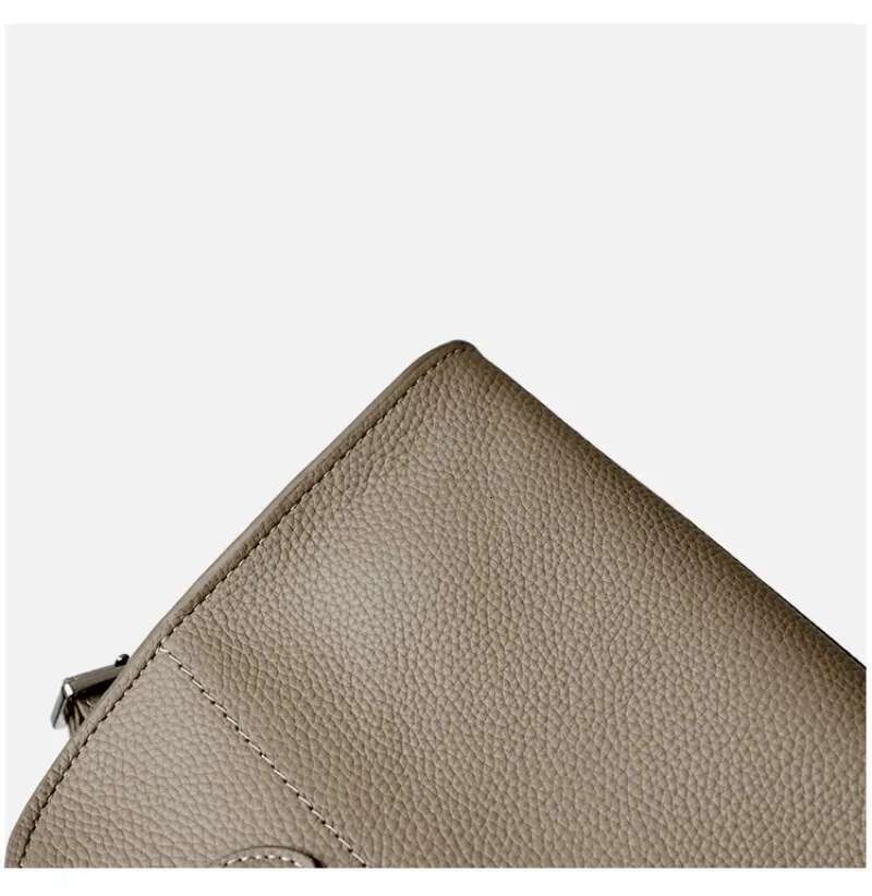 UBELLIN Women Purses and Handbags Real Leather Shoulder Large Capacity Handheld Litchi Pattern Commuting Tote Bags