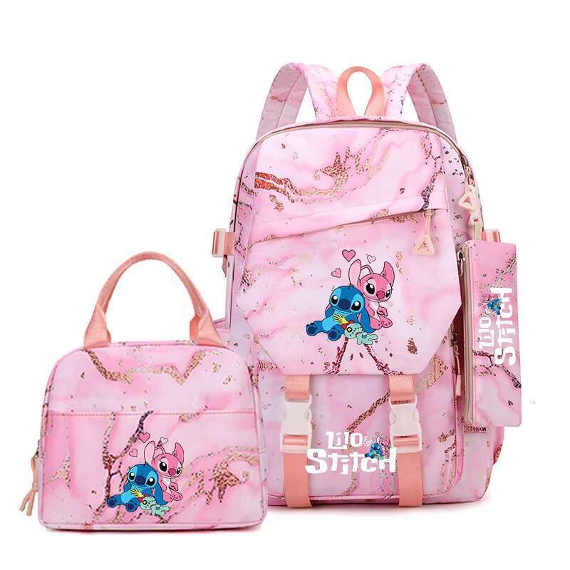 3pcs Backpack, Pencil Case, Foldable Insulated Cooler Lunch Bag, Large Capacity Schoolbag, Casual Daypack For Daily Use