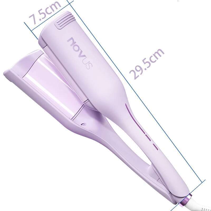 Christmas gift NOVUS 36MM deep wave iron ceramic 4-speed adjustable temperature with negative ion curling iron,