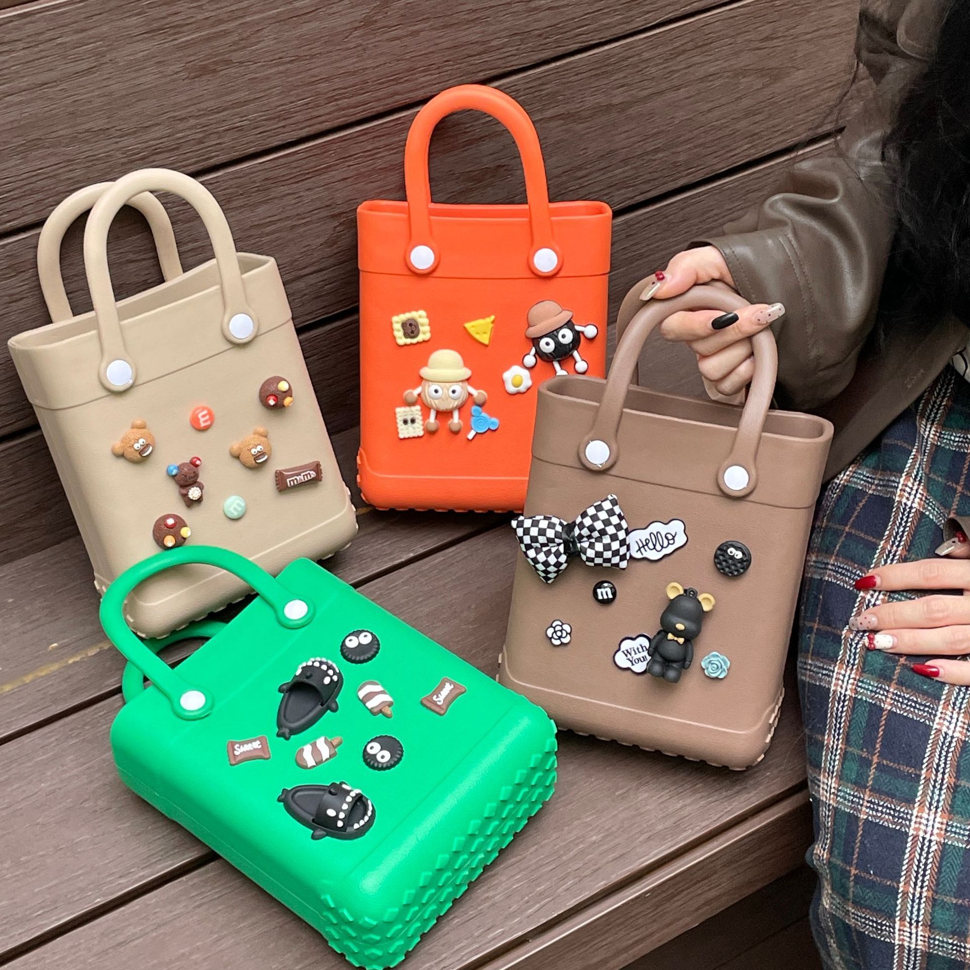 EVA Fashion Cave Summer Cartoon Waterproof Beach DIY Creative Handbag Small Square Bag