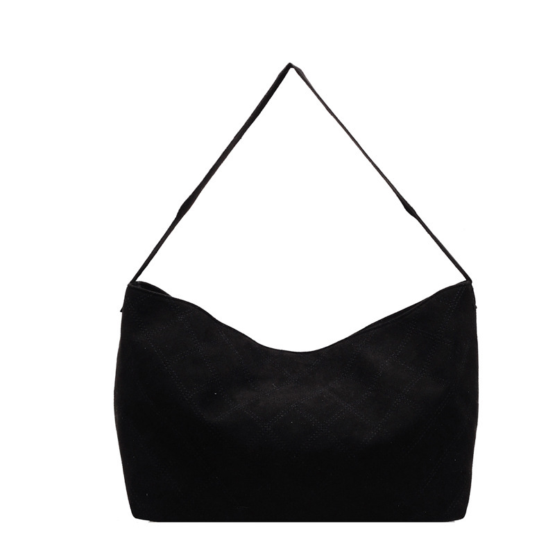 Free Delivery Designer Bag Niche Suede Tote For Women 2025 New Autumn And Winter Large Capacity Commuting Armpit Shoulder Fashion Luxury Bag