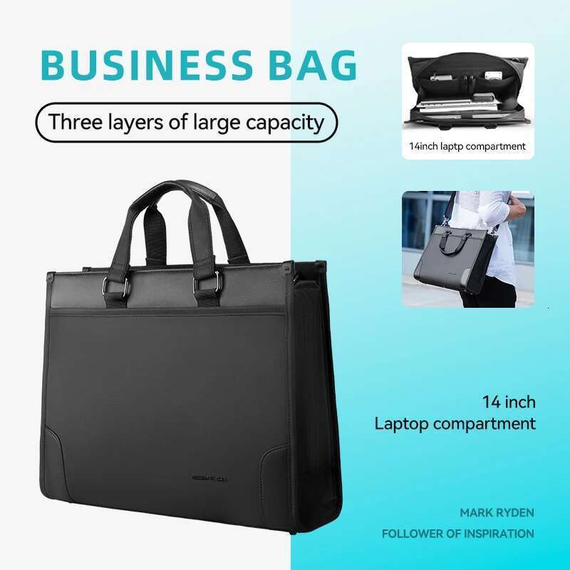 MARK RYDEN Large men's waterproof cross tote bag
