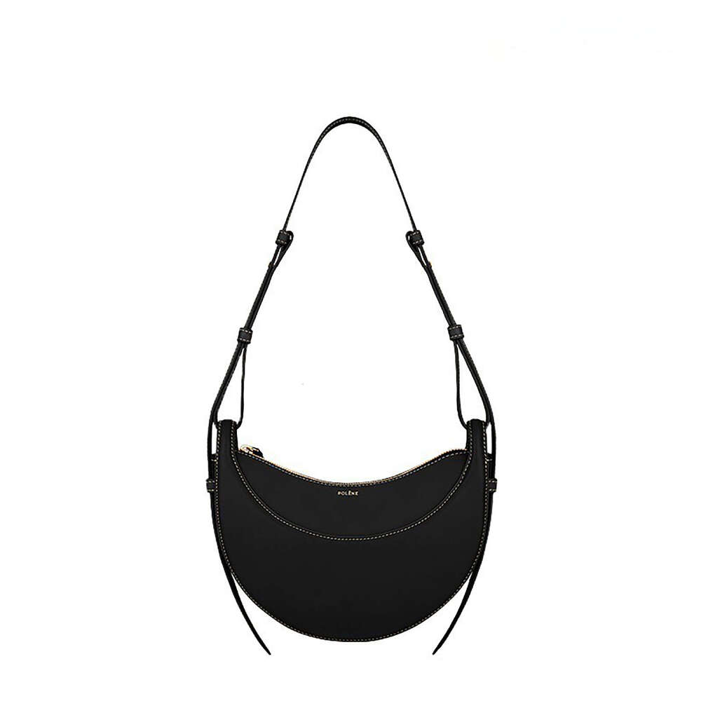 Women's Bags Designer Crescent Saddle Genuine Leather, Niche Design, Crossbody Bag, Women's Single Shoulder, Armpit