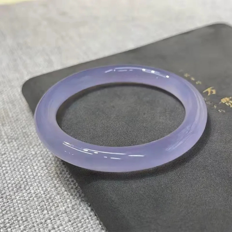 Ice Violet Jade Marrow Bracelet Light Purple 250513