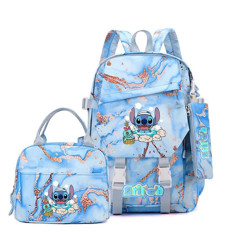 3pcs Backpack, Pencil Case, Foldable Insulated Cooler Lunch Bag, Large Capacity Schoolbag, Casual Daypack For Daily Use