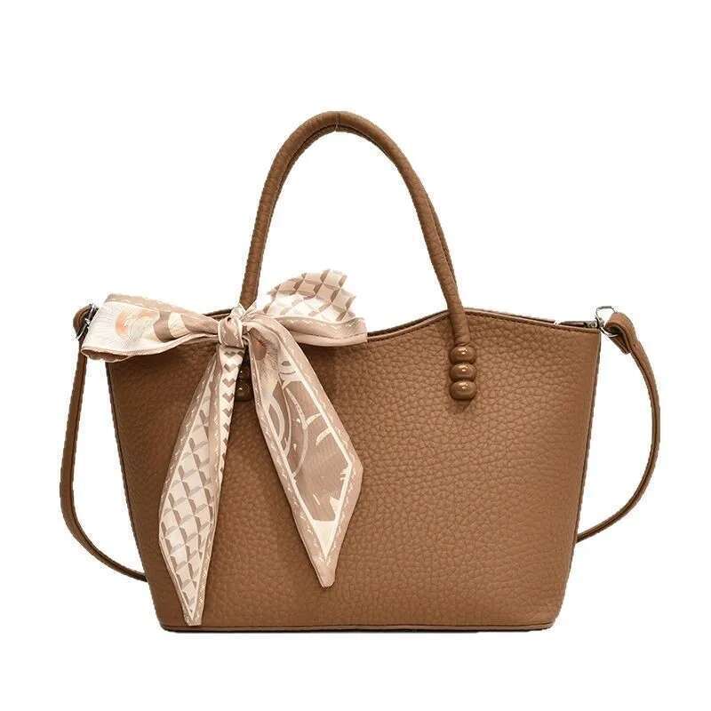2025 Women's Vintage Bucket Crossbody Bag, Boho Chic Leather Top Handle Purse, Day-To-Night Shoulder Bag With Artisan Crafted