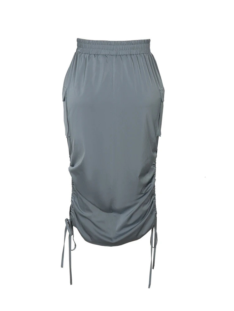 Plus Size 2025 Summer Womens Casual Half Skirt Pure Colour Knitted Half Skirt Mature Sexy Wearable 250514
