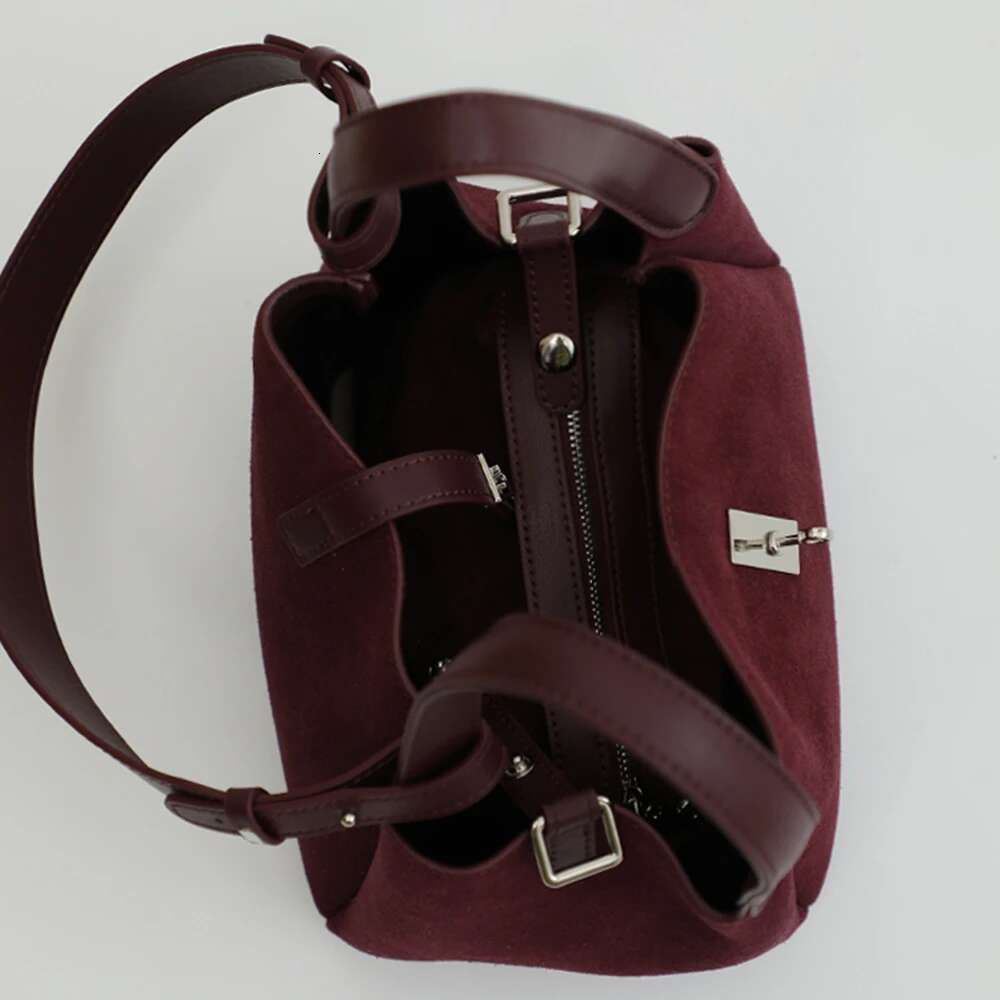 Suede Leather Bucket Bag Custom Letters Women 2025 Lady Shoulder Handbag Saudi UAE Fashion Trendy Personalize Purse