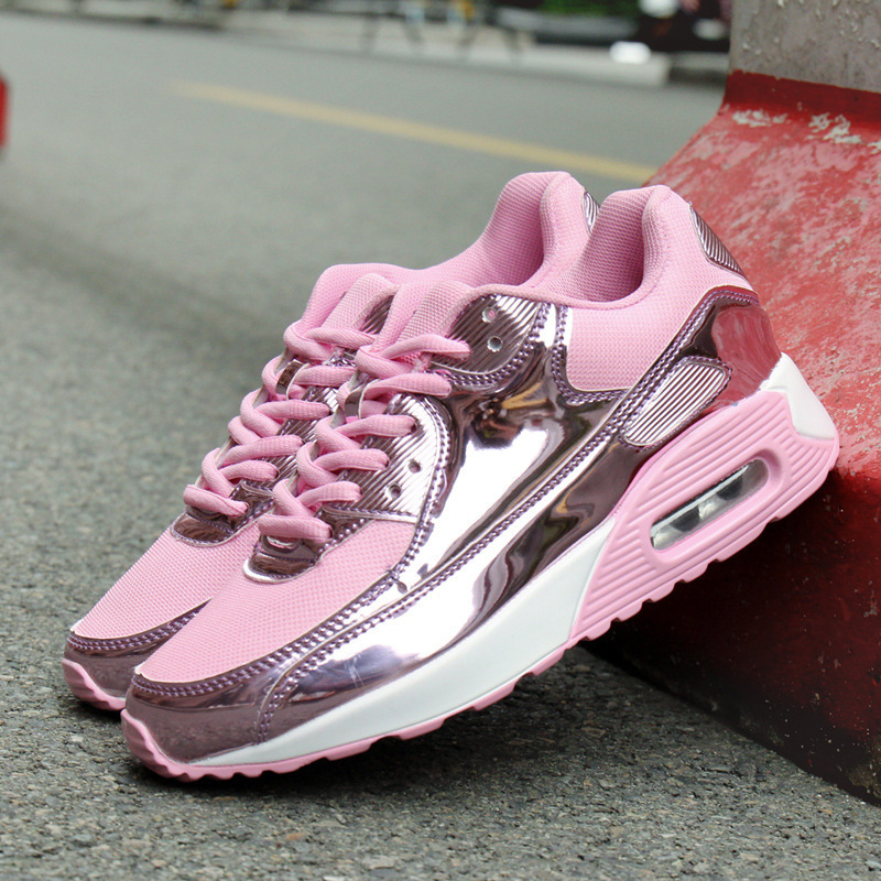 Korean Version Of Summer Mesh Breathable Men S And Women S Shoes Glossy Patent Leather Harajuku Lightweight Casual Shoes Casual Sports Running Shoes D