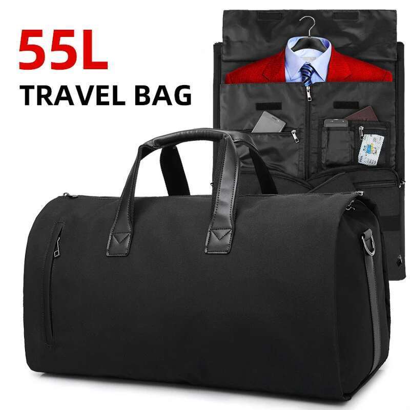 Convertible Garment Bags For Travel Large Capacity Duffel Bag With Shoe Pouch Weekend Business Trip Lage Carry On Tote Xm130