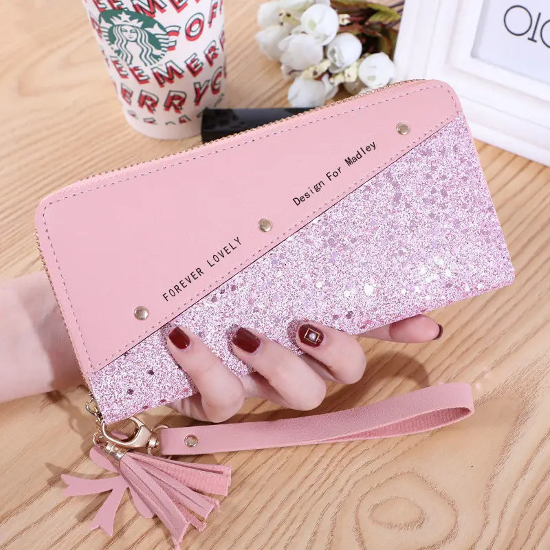 Women Wallets Lady Purses Wristlet Handbags Coin Purse Zipper Long Clutch Wallet Card Holder Burse Bags Billfold Dropshiping 250514