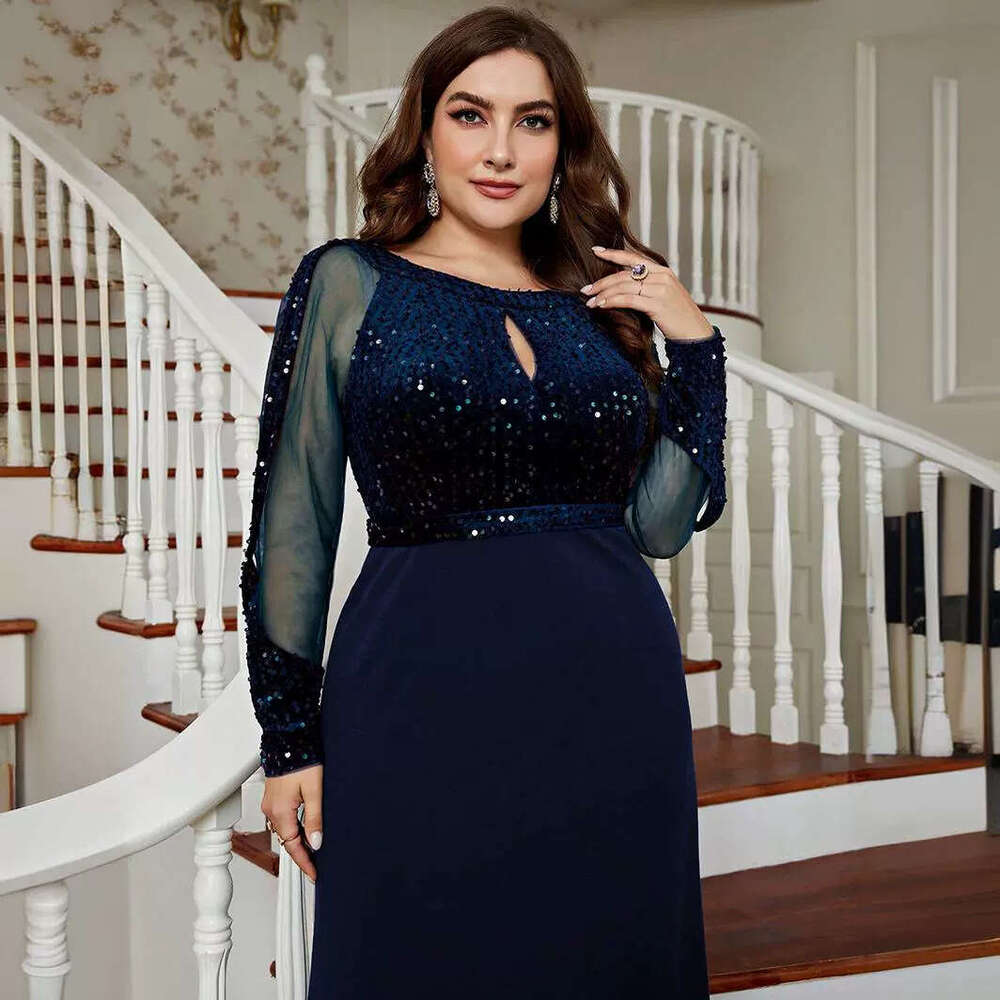Plus Size Devise Luxury Dress Designer Dresses for Women Vestidos Elegantes Evening Gown Summer New Plus Size Temperament Slim Fit Solid Color Dress P