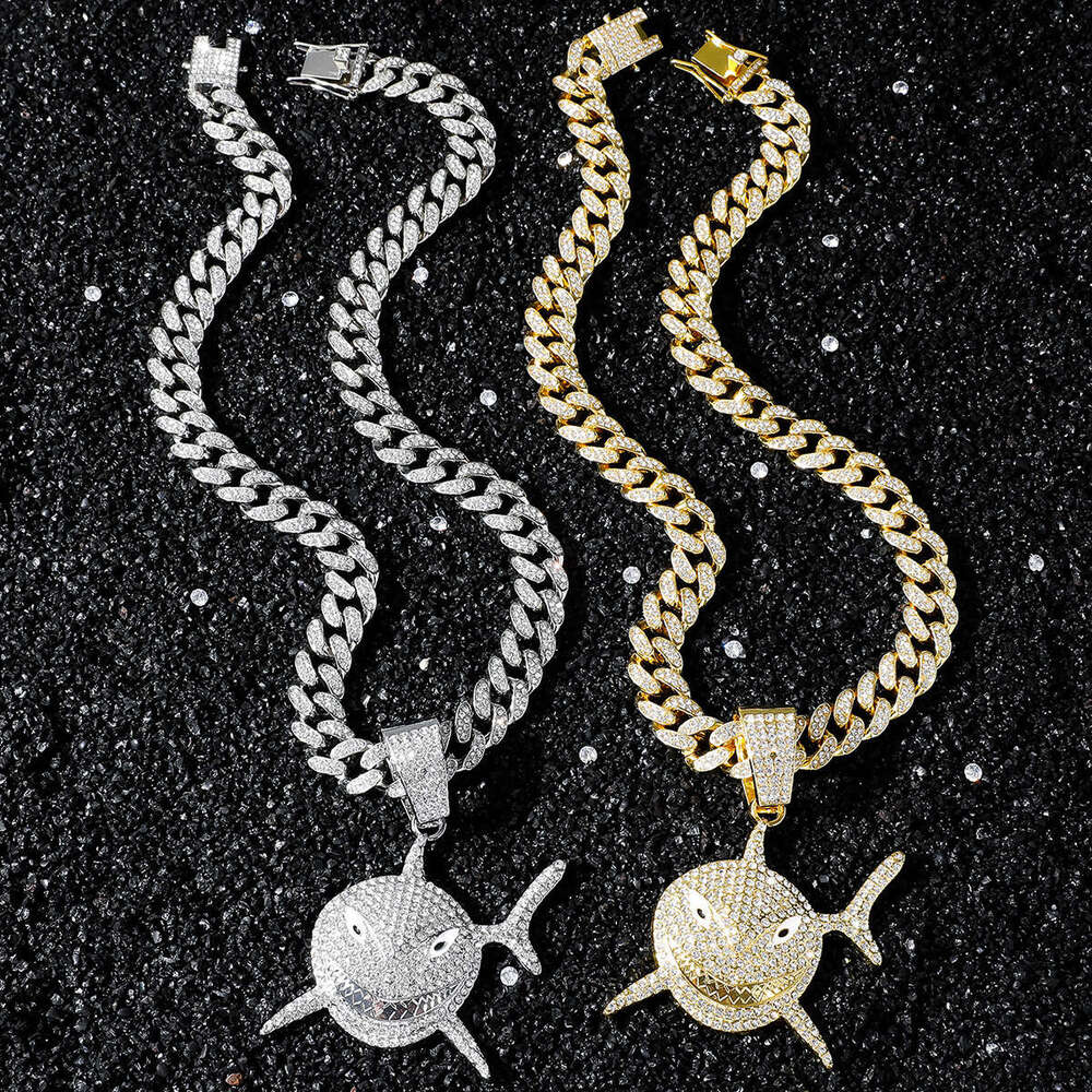 New Personalized Style Hip Hop Creative Shark Pendant Necklace