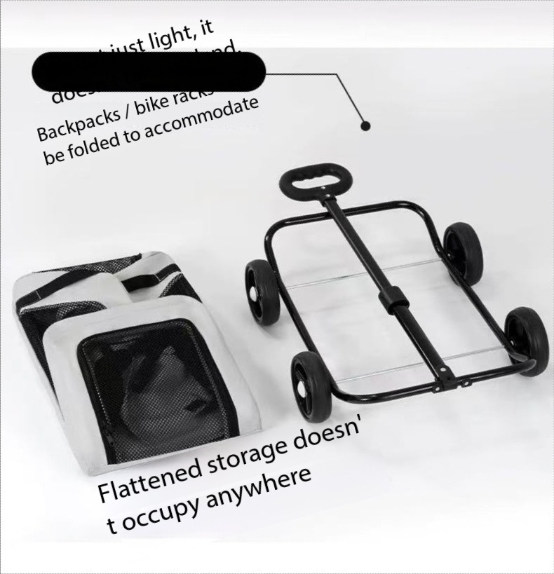 Pet Cart, Dog, Cat, Teddy, Baby Cart, Outdoor Small Trolley, Car Rental, Lightweight and Foldable
