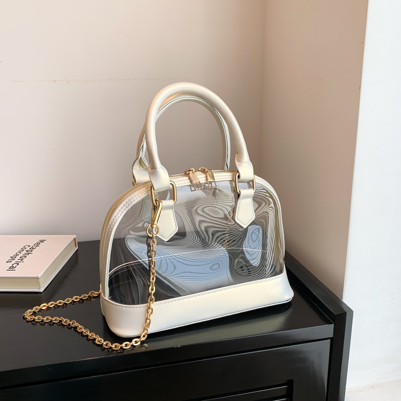 Fashionable Transparent New Free Delivery Designer Bag Shell Luxury Bag Spring/summer 2025 New Crossbody PVC Chain Trendy Shoulder Bag