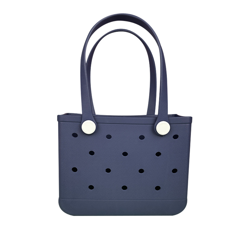 Top quality Brand High Quality Fashionable solid color EVA hole pool DIY beach bag expandable storage portable handbag New Free Delivery Designer Bag