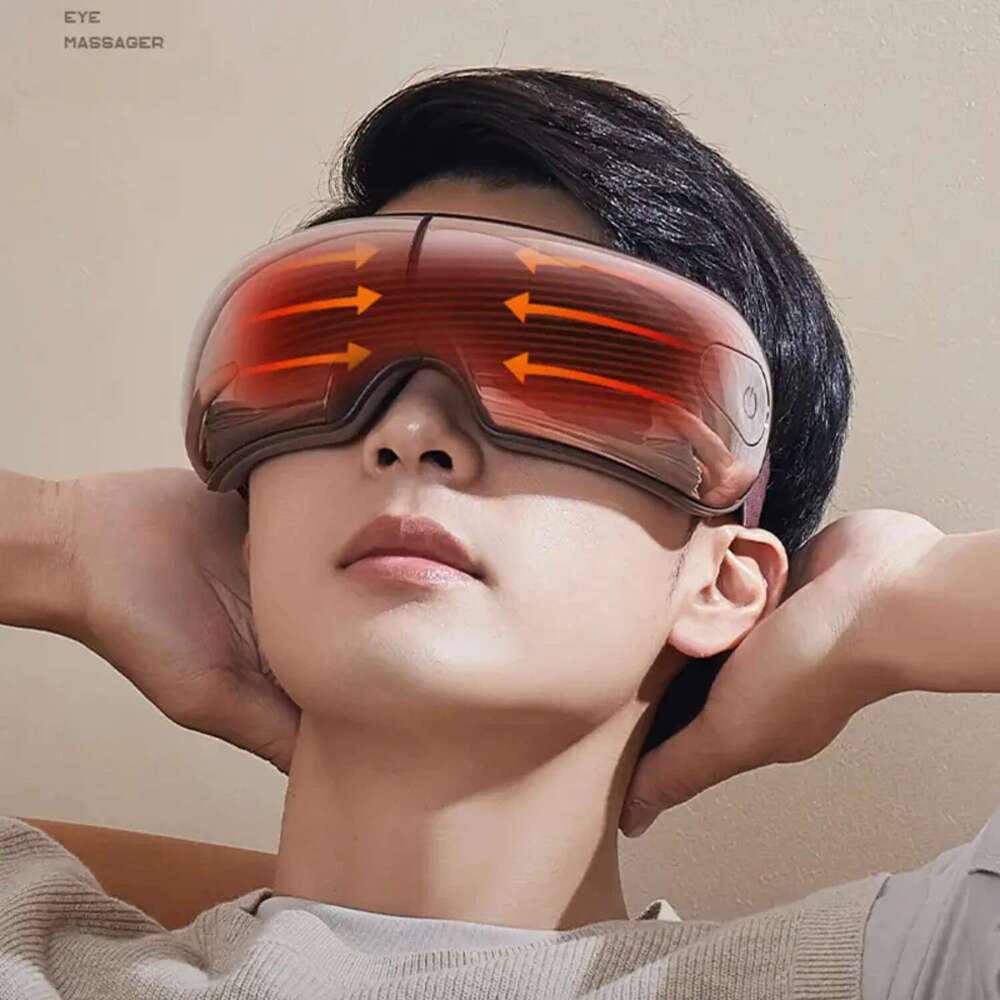 Skin-Friendly POKUJ Multifunctional Massager with Thermal Bandana and Capsule Massage for Ultimate Home Eye Care - Visualize
