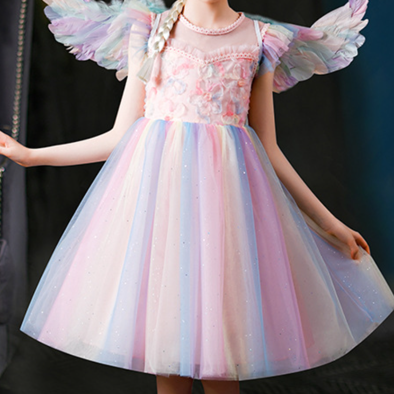DISNEY kids designer clothes Frozen Elsa princess Girls designer clothes Little girl summer clothes Comfortable soft label-free design.