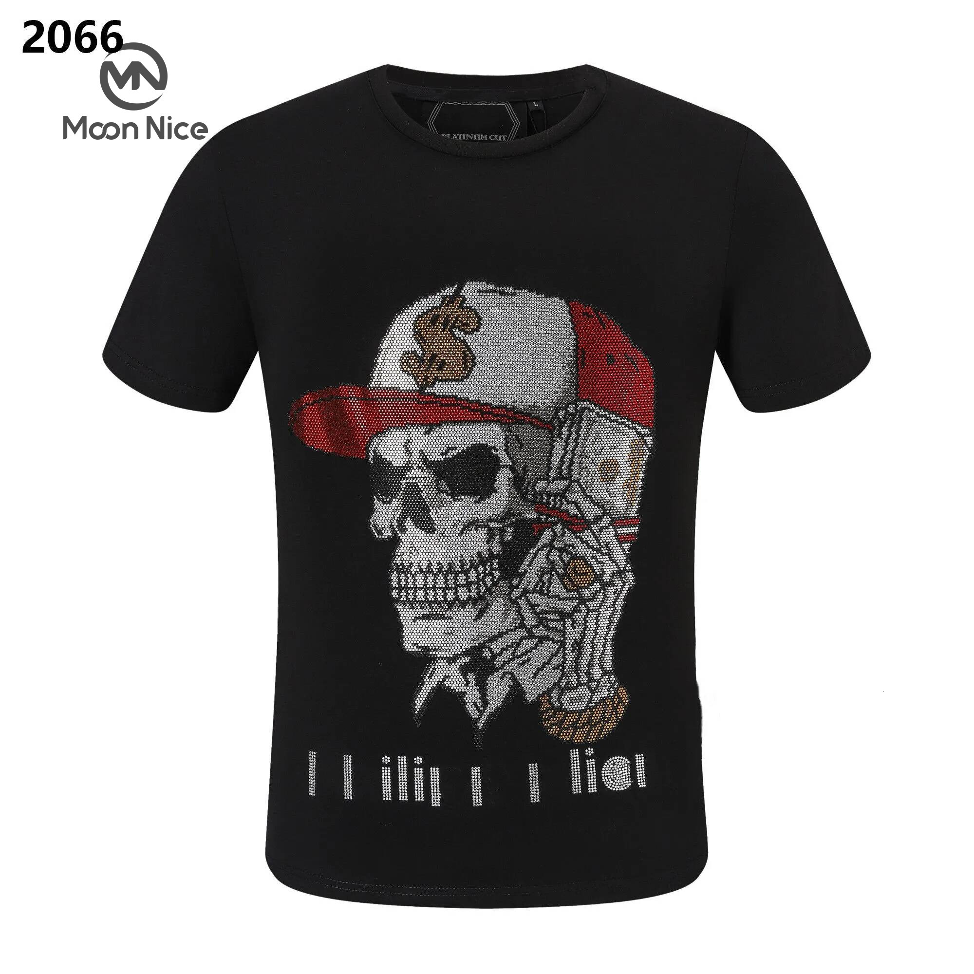 Plein Shirt Mens Designer Phillips Plein T Shirt Luxury Clothing Rhinestone Skull Printing T-Shirts Classical High Quality Hip Hop Streetwear Tshirt 7fe ef0