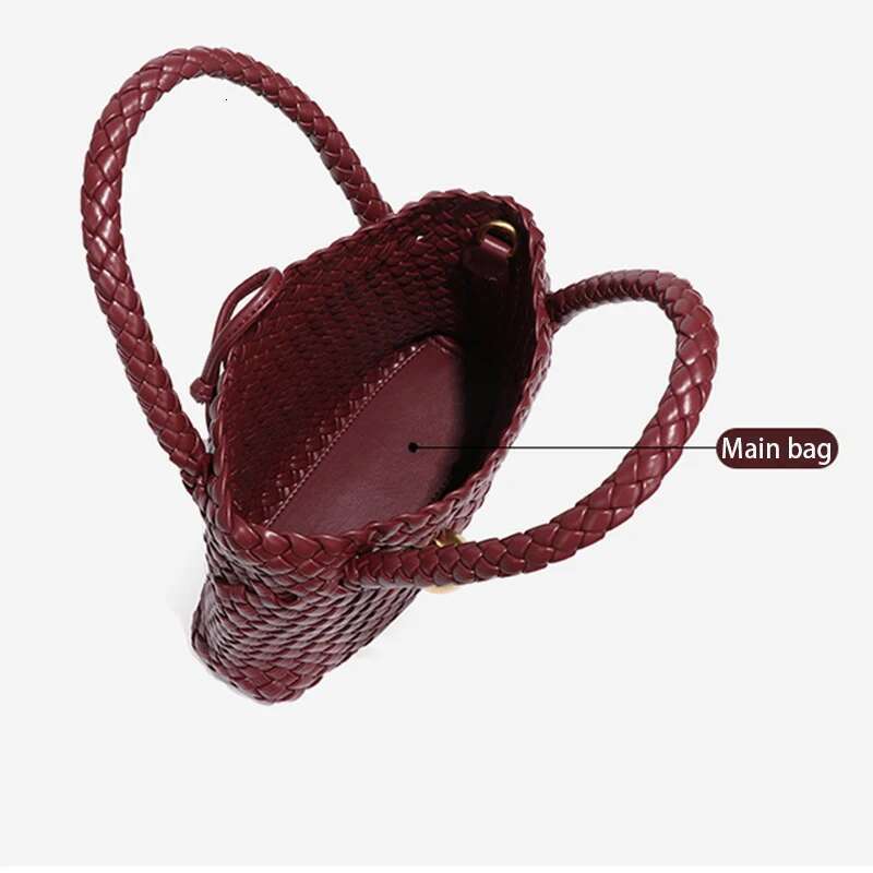 Woven Shoulder Crossbody for Women Small Vegan Leather Purse Tote Handbag Hobo Bag