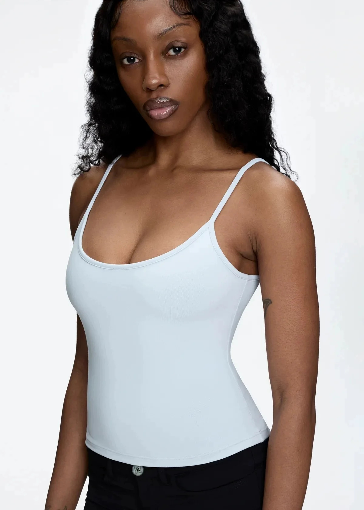 Tank 25ss minimalist style solid color sexy closefitting breathable camisole 250515