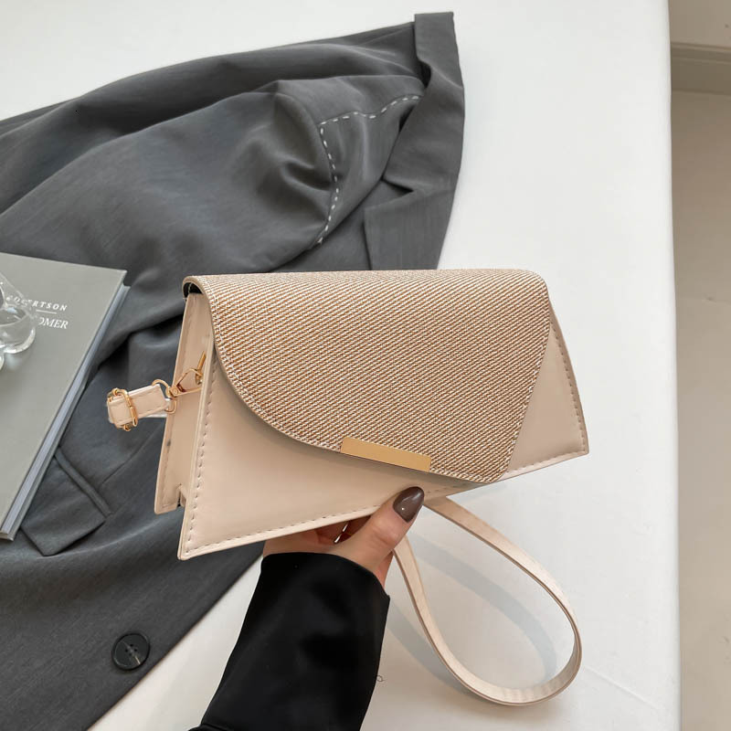 New Splicing Versatile Shoulder Luxury Bag For Spring 2025 Handheld Square Casual Color Contrasting Bag Women's Small New Free Delivery Designer 