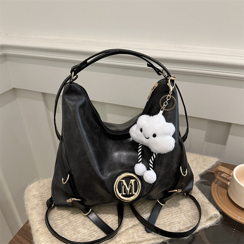Free Delivery Designer Bag Large Capacity Tote For Women 2025 New Casual Versatile Crossbody Student Multi Purpose Backpack Luxury Bag