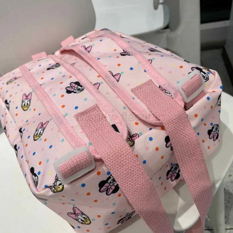 Disney 2024 New Cartoon Minnie Childrens Bag Baby Daisy Print Backpack Kindergarten Fashion School BagXJ250515