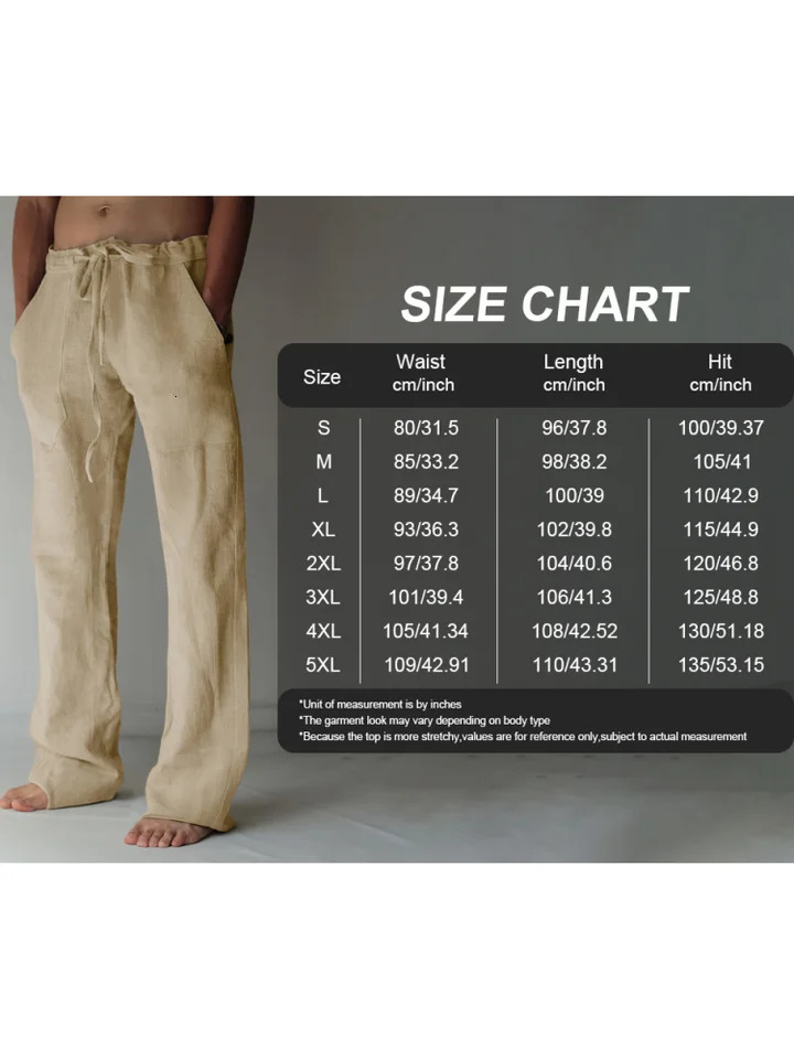 Summer Mens Casual Pants Loose Comfortable Wide Leg Vacation Hawaii With Drawstring Elasticized 250515