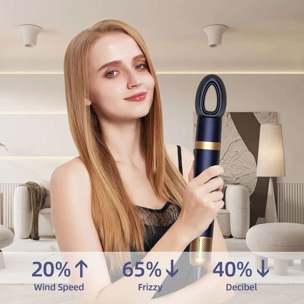Airwrap Wearing Hot Comb Air 1300W Dryer Professional Curling Iron Hair Straightener Styling Tool