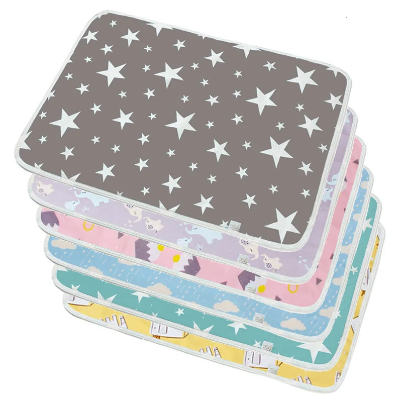 35x45cm Baby Reusable Mattress Waterproof Diapering Changing Pads Cotton Washable born Mattress Baby Changing Mat 250515