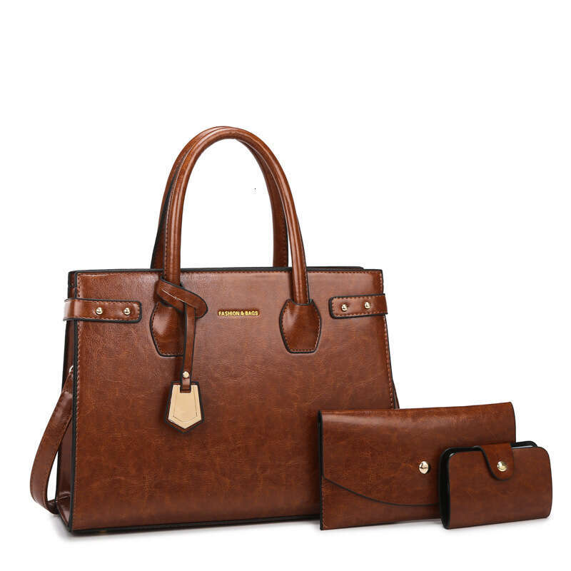 New Mother and Child 3-Piece Set Women's Fashion Single Shoulder Crossbody Bag Handbag