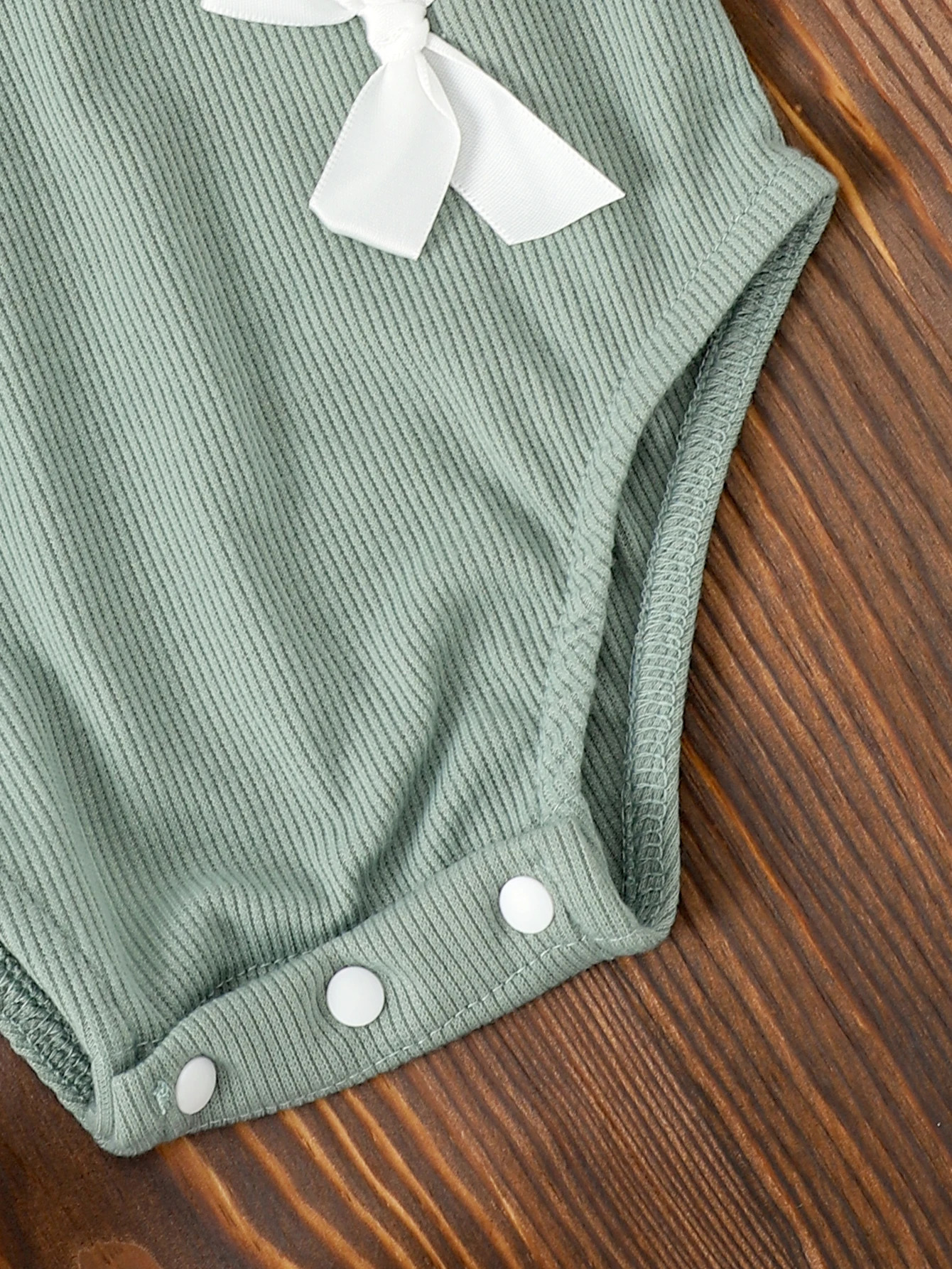 0-3 Year-Old Girls Summer Sweet And Cute Style Green Suspender Suit And Shorts Set 250515