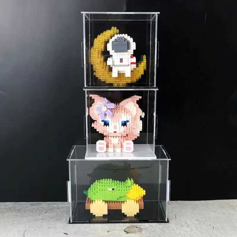 Large Acrylic Display Case for Figures Clear Display Box Cabinet Showcase for Toy//Collectibles/Figurine/Memorabilia Storage Z250515