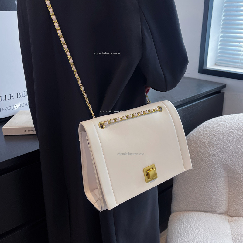 2025 Free Shipping Designer Women's Bag New High-end Exquisite Small Square Shoulder Bag Fashion Chain Lock Shoulder Crossbody Bag Casual Shoppin