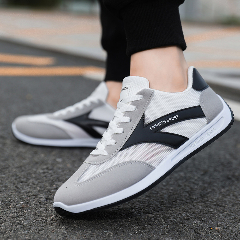 Shoes made of mesh fabric, trendy breathable and versatile for all seasons, casual sports men's running shoes, lightweight