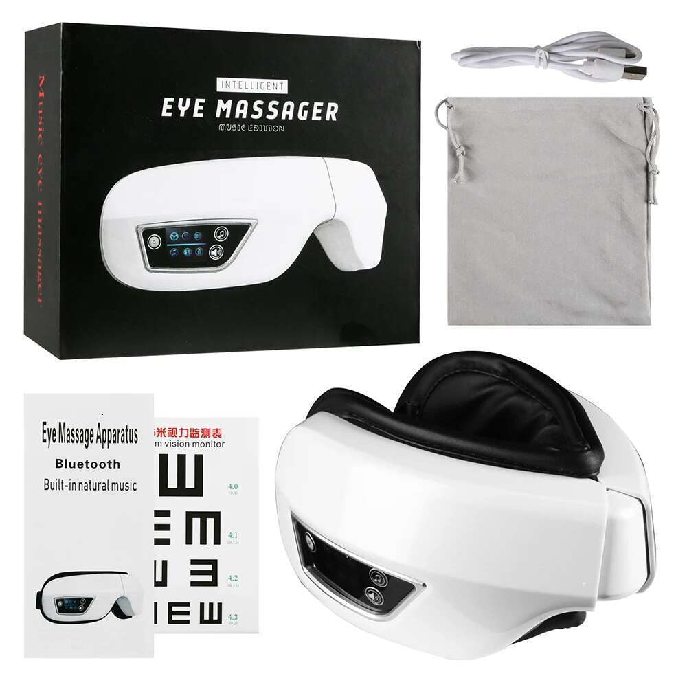 Massager 6D Smart Airbag Vibration Care Music Eye Mask Hot Compress Wireless Massage Anti-Winkle