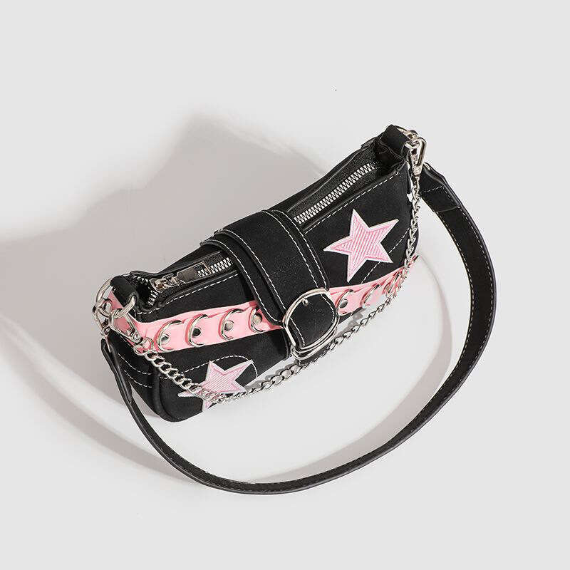 y2k Sweet Cool Spicy Girl High End Underarm Internet Celebrity Original Niche Design One Shoulder Stick Bag for Women 2025 Versatile Style New Trendy 