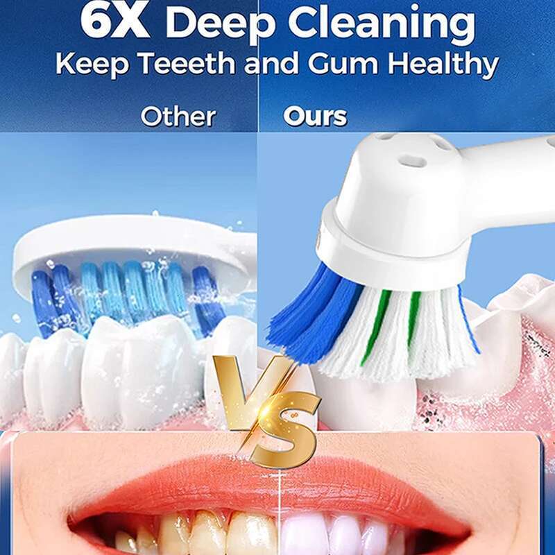 Rotating 3 Modes USB Fast Rechargeable Rotary Electric Toothbrush with Travel Case 2 Brush Heads