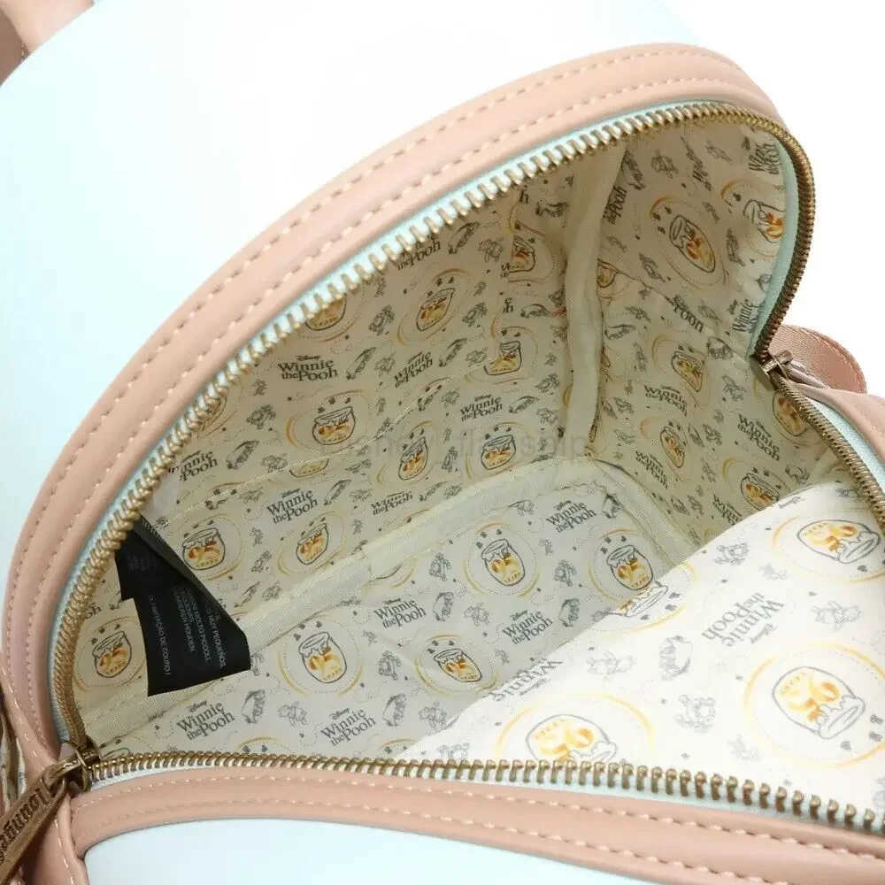Disney Pooh Friends Leather Backpack Stitch Fashion Backpack High Quality Sally Backpack Lady Birthday Gifts for Girls SchoolbagXJ250515